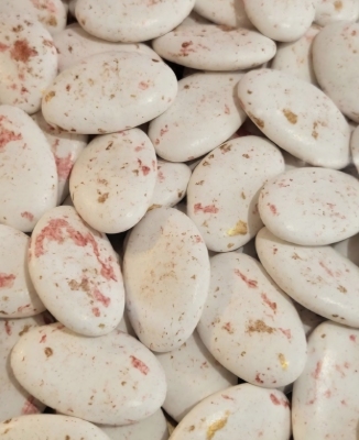 Suikerbonen 25 Roos Goud Marbre (exclusief)1 kg