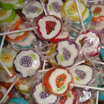 Lollies Retro Bloem-Fruit (100 stuks)