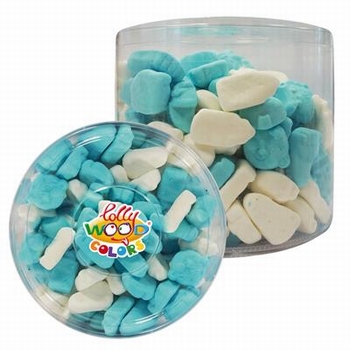 Lollywood Colors Foam Baby Mix Blauw Wit 700 gram