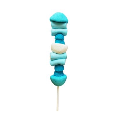 Spekbrochette Blauw Wit 20cm